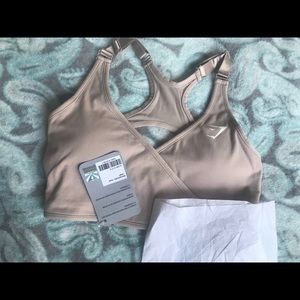 Gymshark Tops - Taupe dream elite sport bra Gymshark Tops - Taupe dream elite sport bra